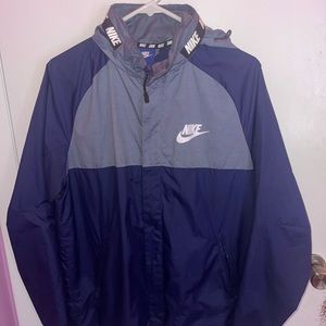 Blue/grey barley worm nike tech